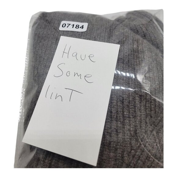 Banana Republic Sweater Women M RELAXED RIBBED MINK HEATHER Cashmere Minimalist - Picture 8 of 8